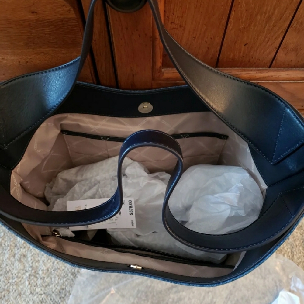 Michael Kors Devon Denim Tote,handbag NWT - Picture 3 of 7